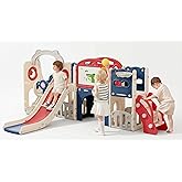 Bebikim Toddler Slide Set for Toddlers 12 in 1 Outdoor Playset with Swing | Indoor Toddlers Playground with Climber Basketball Hoop and Ball .Freestanding Slide For Kids Babies Ages 1-3