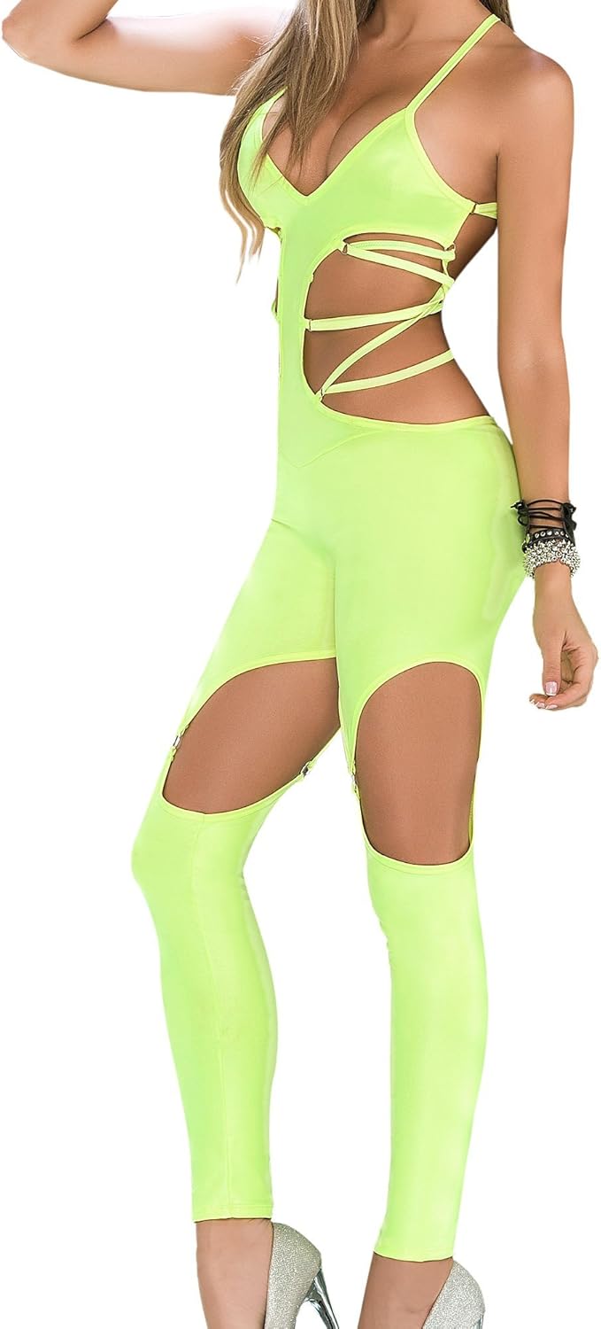 black and neon jumpsuit