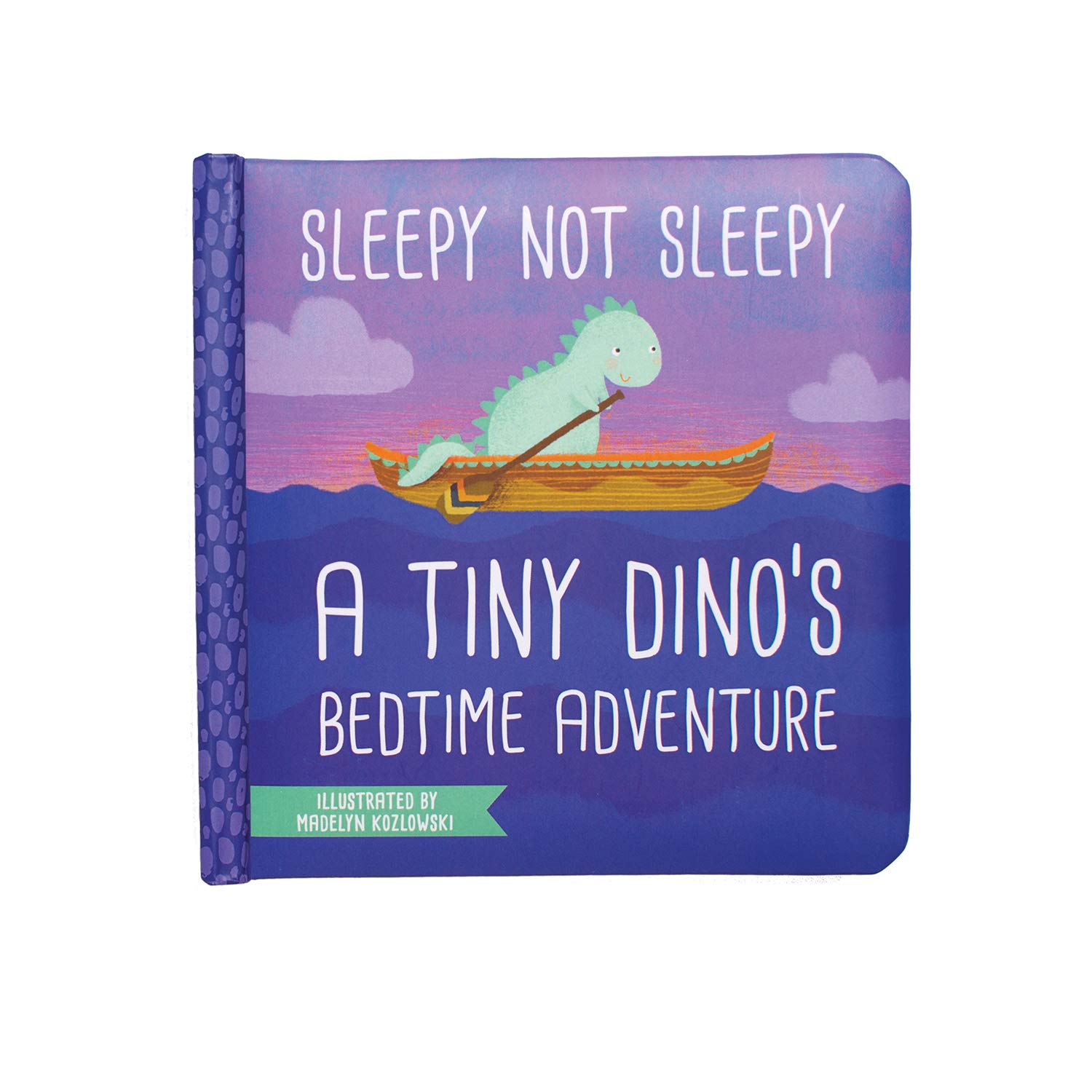Manhattan Toy Sleepy Not Sleepy - A Tiny Dino's Bedtime Adventure Baby Board Book, Ages 6 Months and up, Multicolor, 5L x 7W x 0.5