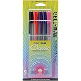 Sakura 37379 5-Piece Gelly Roll Blister Card Gel Ink Pen Set, Fine Point, Assorted Colors