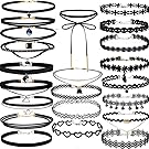 Clearance Choker Necklace,Han Shi Women 22Pieces Stretch Velvet Tattoo Lace Collars Chain