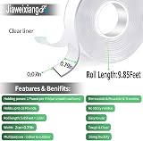 Jiaweixiang Double Sided Mounting Tape Heavy Duty 3.0m x 2.0cm Clear view 2