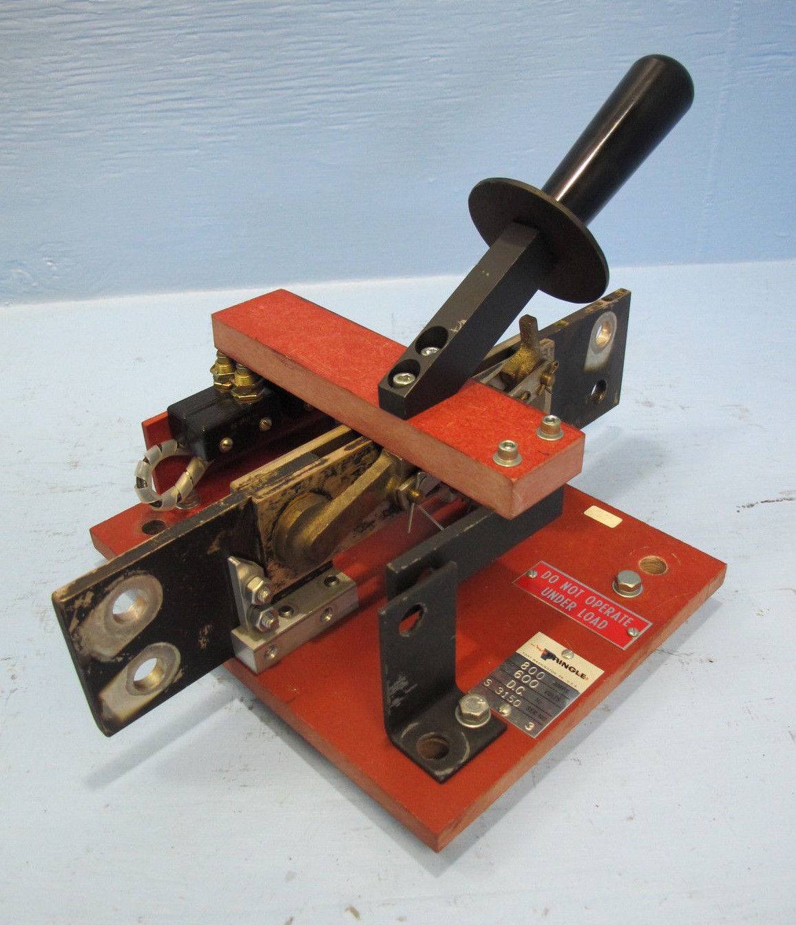 Pringle 800 Amp 600V Knife Switch DC Hz S3150 S 3150 800A