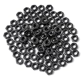 200 Pack M2 Hex Nut, Grade 8 Carbon Steel, Black