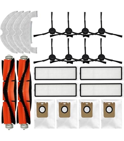 Voor Xiaomi Robot Vacuüm X20 Max/D109GL Vacuüm Onderdelen Hoofdrol Zijborstel Hepa Filter Mop Doek Stofzak  6