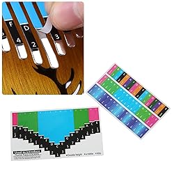 Kalimba Scale Stickers Colorful Thumb Piano Key