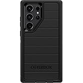 OtterBox Galaxy S23 Ultra (Only) - Defender Series Case - Black, Rugged &amp; Durable - with Port Protection - Case Only - Microbial Defense Protection - Non-Retail Packaging