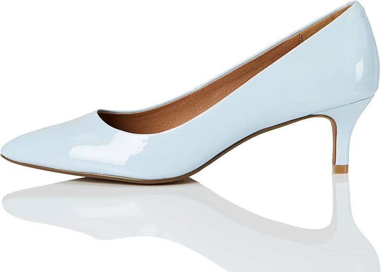 pale blue high heels