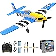CKYSCHN P51 Mustang RC Plane 4 Channel, VOLANTEXRC Remote Control Airplane with 3 Modes - Ready to Fly RC Airplane for Beginners Adult with Xpilot Stabilization, One Key Aerobatic
