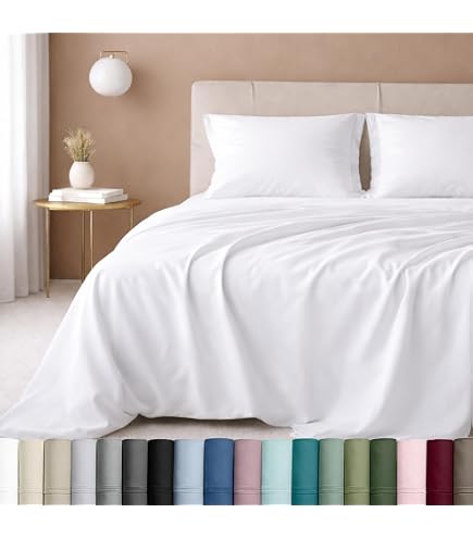Lucky Brand Serene Slumber Set Lenzuola In Rasatello 4 Pezzi - 100% Cotone 300 Fili - Colore Blu Navy Denim - 5