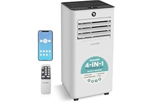 SereneLife 8,000 BTU Portable Air Conditioner and Heater, Small AC with Dehumidifier and Fan, Wifi Function, Mini AC Unit wit