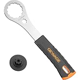 GEWAGE Bicycle Bottom Bracket Tool - Bottom Bracket Removal Install Tool Compatible with Shimano Hollowtech II/BB9000, BBR60,12X46MM - BB Remover with Crank Cap Wrench