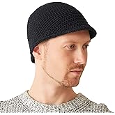 CHARM Mens Kufi Beanie Hat - Billed Skull Cap Cotton Chemo Hat Sensitive Skin