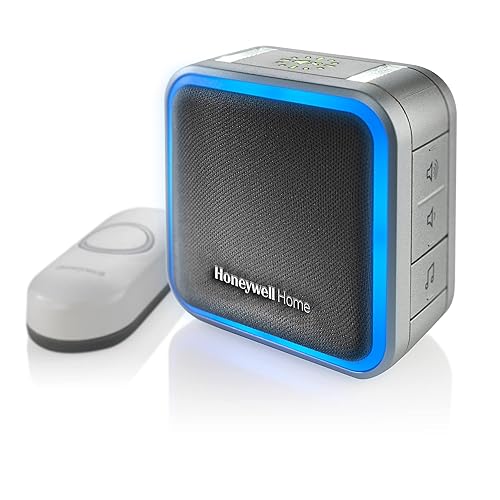 Honeywell Home RDWL515A2000 Doorbell Portable Wireless Doorbell & Push Button-5 Series, Gray