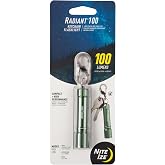 Nite Ize Radiant 100 Keychain Flashlight - Waterproof Mini Keychain Flashlight with Bright 100 Lumen Light - Backpacks &amp; Keys Accessory - Olive