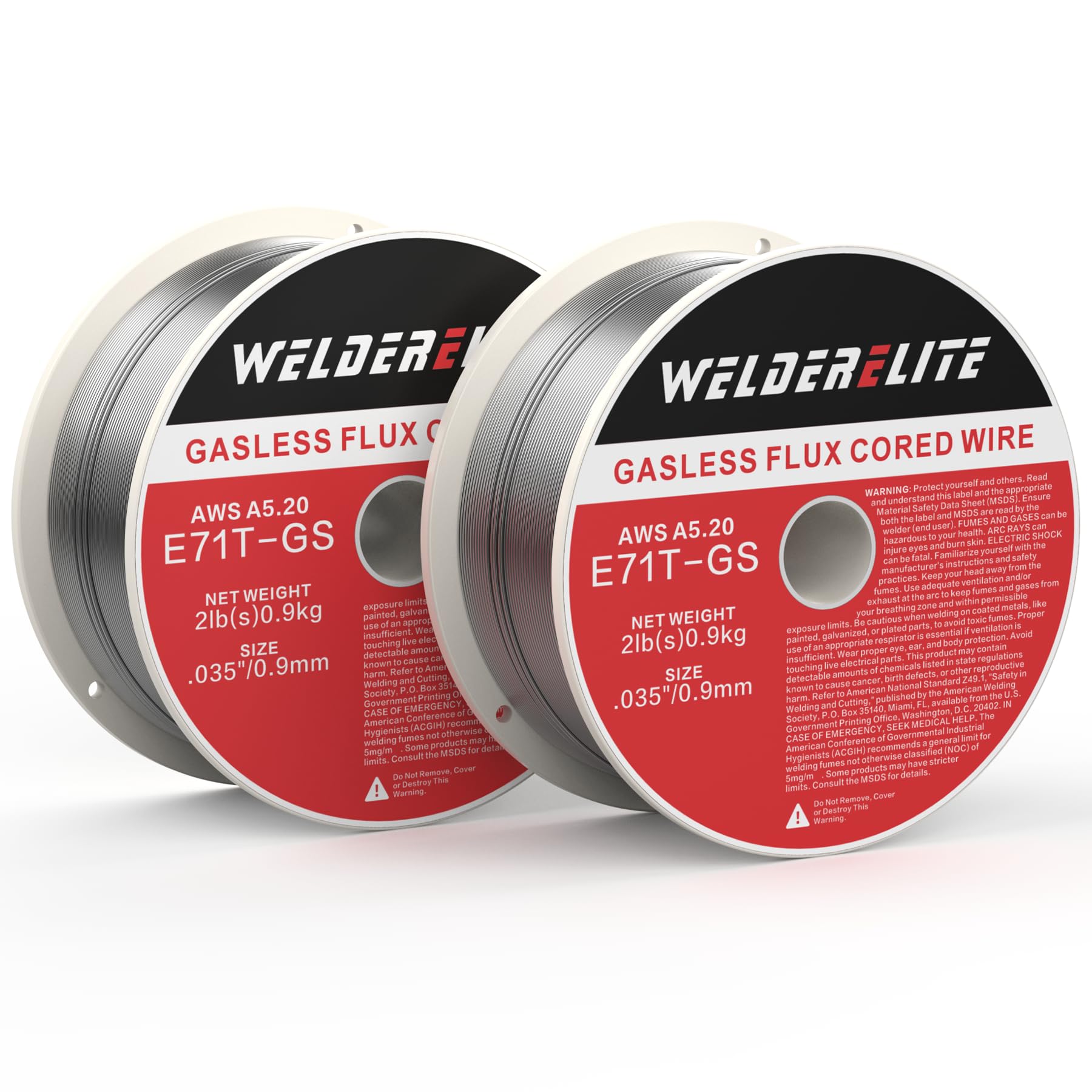 Flux Core (Gasless) Welding Wire Industrial Welding Wires E71T-GS .030 .035  10 Lb Roll Gasless Flux Cored Wire USA Made Flux Core Industrial MIG Welders
