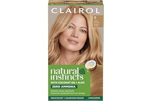 Clairol Natural Instincts Demi-Permanent Hair Dye 9 Light Blonde Hair Color, 1 Count