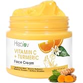 Turmeric Face Cream for Dark Spots &ndash; Turmeric Skin Brightening Lotion | Natural Turmeric Face &amp; Body Lotion with Vitamin C &ndash; Moisturizes, Nourishes &amp; Promotes a Radiant Glow