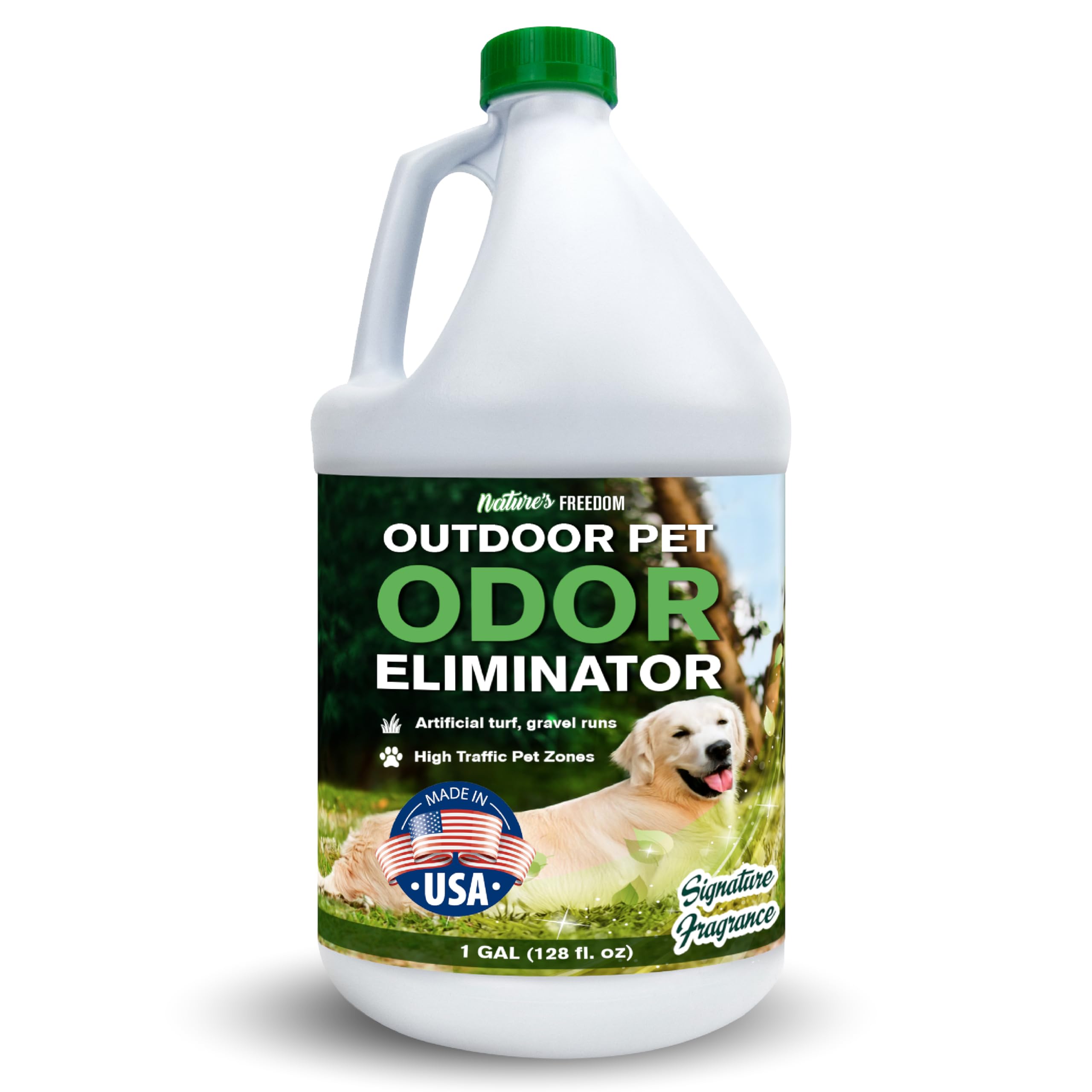 Photo 1 of **MISSING PARTS/*Nature’s Freedom Concentrated Enzymes Outdoor Odor Eliminator, Turf and Yard Cleaner for Pet Urine, Deodorizer for Dog & Cat Waste & Smells, Makes 5 to 64 Gallons, Use on Grass, Patios, Kennels