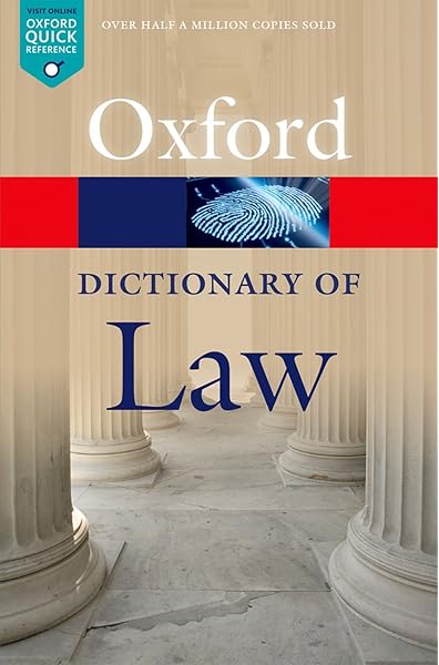Amazon Com A Dictionary Of Law Oxford Quick Reference 9780199664924 Law Jonathan Books