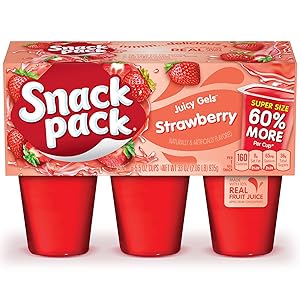 Super Snack Pack Strawberry Juicy Gels, 6 Count (Pack Of 8)