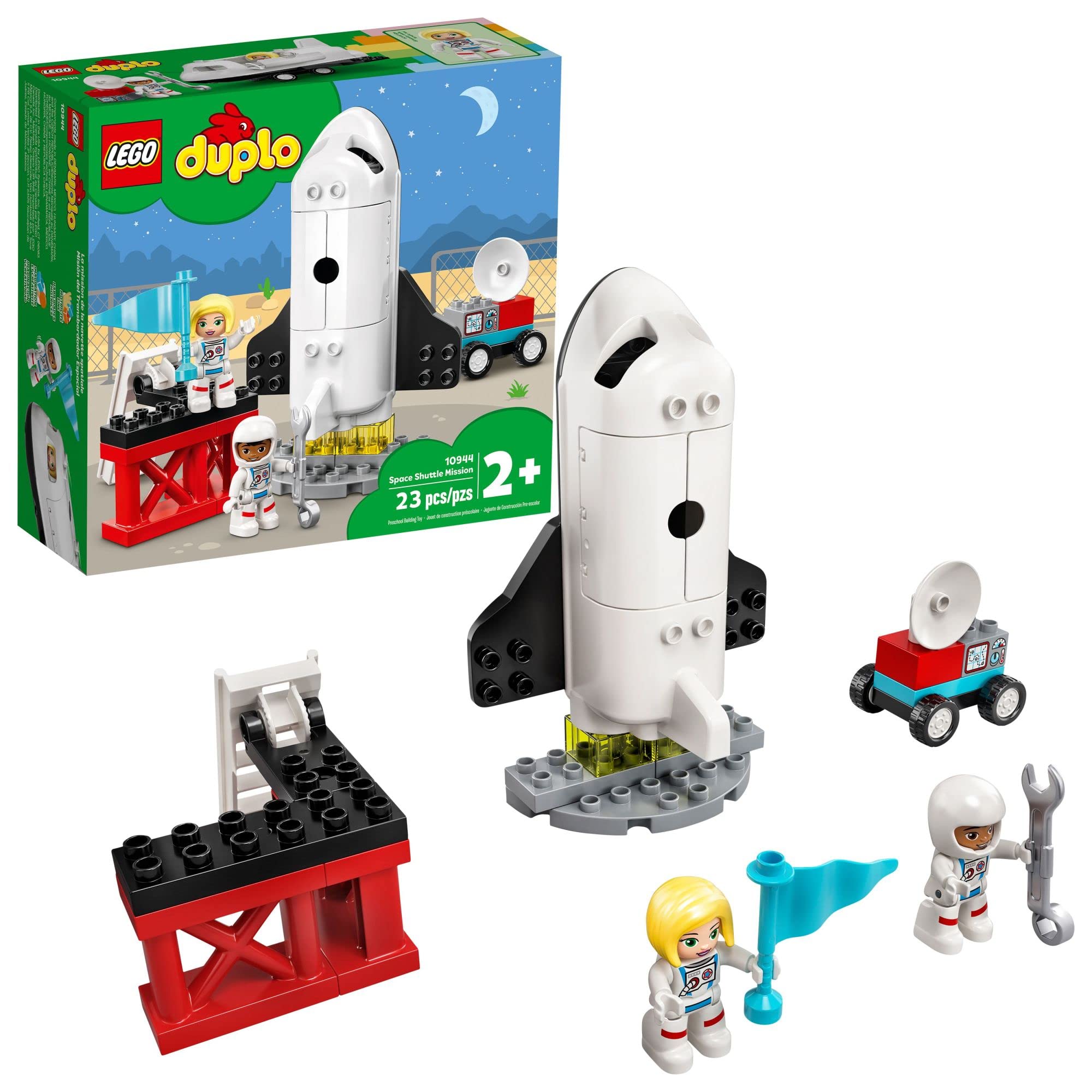 LEGO DUPLO Town Space Shuttle Mission Rocket Toy