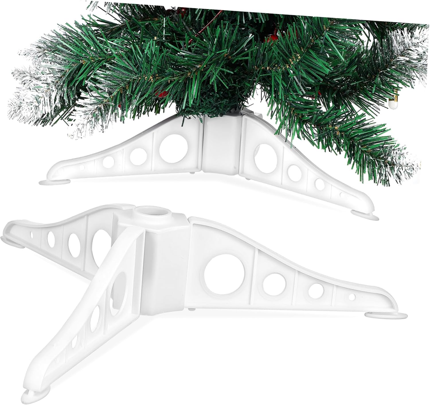 Tree Stands - INOOMP Christmas Tree Riser Plastic Christmas Tree Stand Xmas Tree Holder Household Christmas Tree Supplies Box Rack Artificial Tree 15c Bracket Rotating Christmas Tree Stand