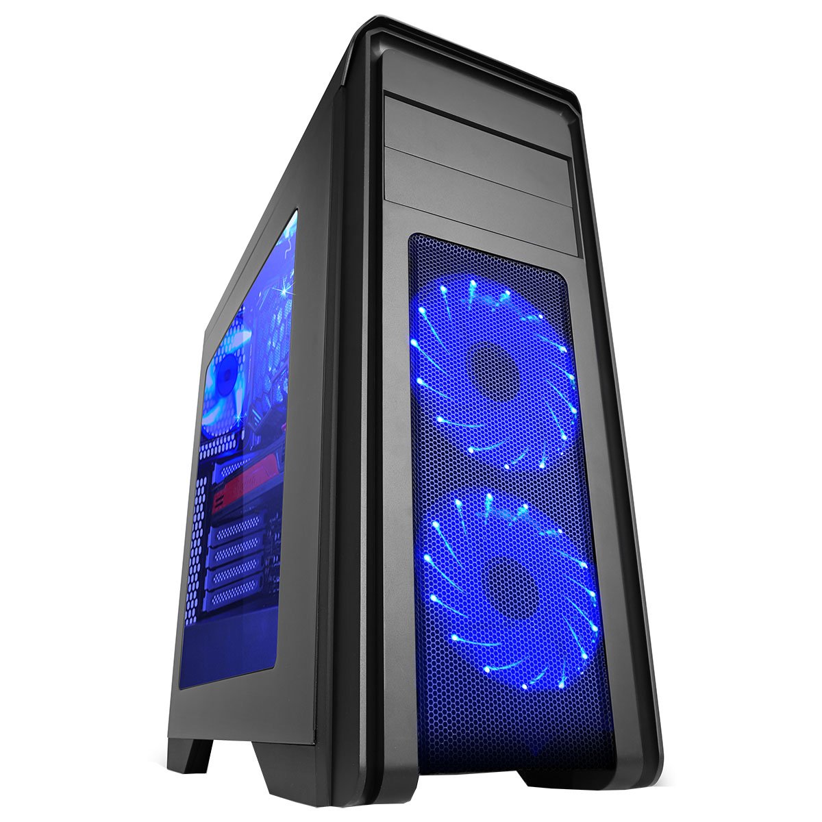 OCHW Falcon Blue 4.1GHz Fast Dual Core, Gaming PC, Desktop Computer 3.9GHz 4.1GHz Turbo AMD A6