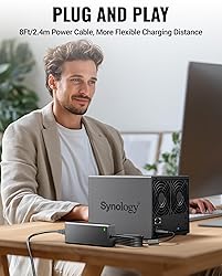 SAYSOLAK 12V 10A Power Supply for Synology NAS