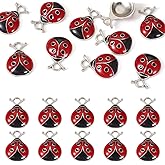 Craftdady Enamel Dangle Charms Pendant Food Animal Flower Cute Charms Colorful Metal Fruit Pendants Hang Ornament for Craft Bracelet Necklace Earring Key Chains Jewelry Making