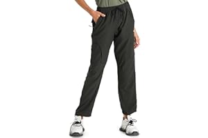 Seamaid Women's Hiking Pants Quick Dry Lightweight Water Resistant Cargo Pants with Zipper Pockets Travel Outdoor