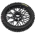 Losi Dunlop MX53 Front Tire Mounted Black PM-MX LOS46004 RC Tire