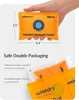 wisedry 100g Rechargeable Color-Indicating Desiccant Packets view 6