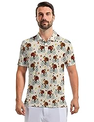Xdceu Funny Golf Shirts for Men - Thanksgiving Golf