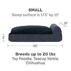 Furhaven Quilted Fleece & Suede Print Chaise Lounge