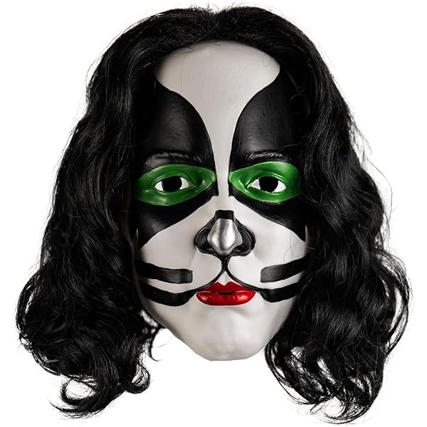 KISS マスク髪付き4つセット ILLUSIVE CONCEPTS MASK KISS Halloween Adult Masks With Hair 4 NWT Simmons Criss