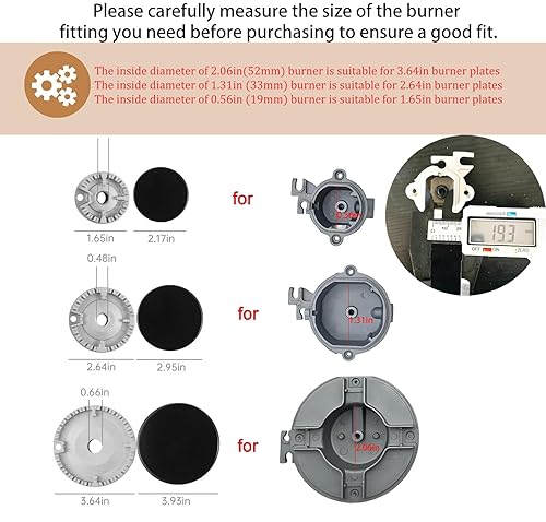 Upgrade Cooker Hat Set Oven Gas Hob Burner Crown Flame Cap Cover For - View #10