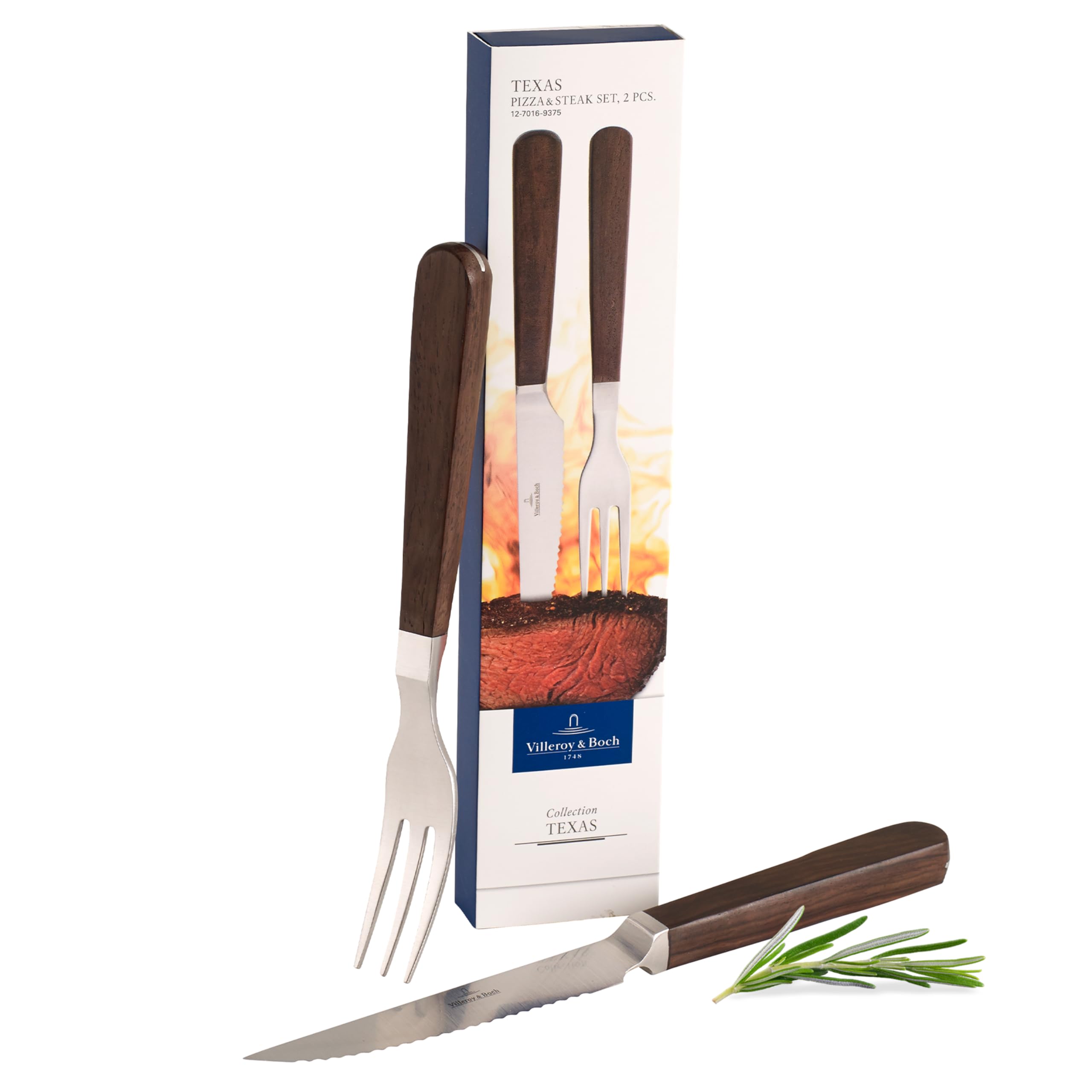 Villeroy & Boch Texas Pizza & Steak Cutlery, 2 Pieces, Stainless Steel