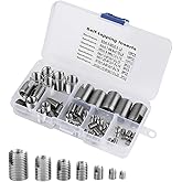 Tangxi 50Pcs M3-M10 Thread Insert Set, Stainless Steel | Self-Tapping Repair Kit with Storage Case, Includes M3-M10 Sizes, Durable Tool for Thread Reinforcement