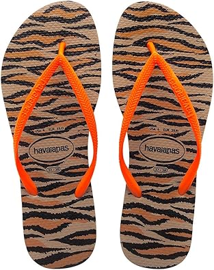 Amazon ハワイアナス ビーチサンダル Slim Animals Fluo スリム アニマルズ フルオ 33 34 22 5cm 23 0cm ローズゴールド Havaianas ハワイアナス ビーチサンダル