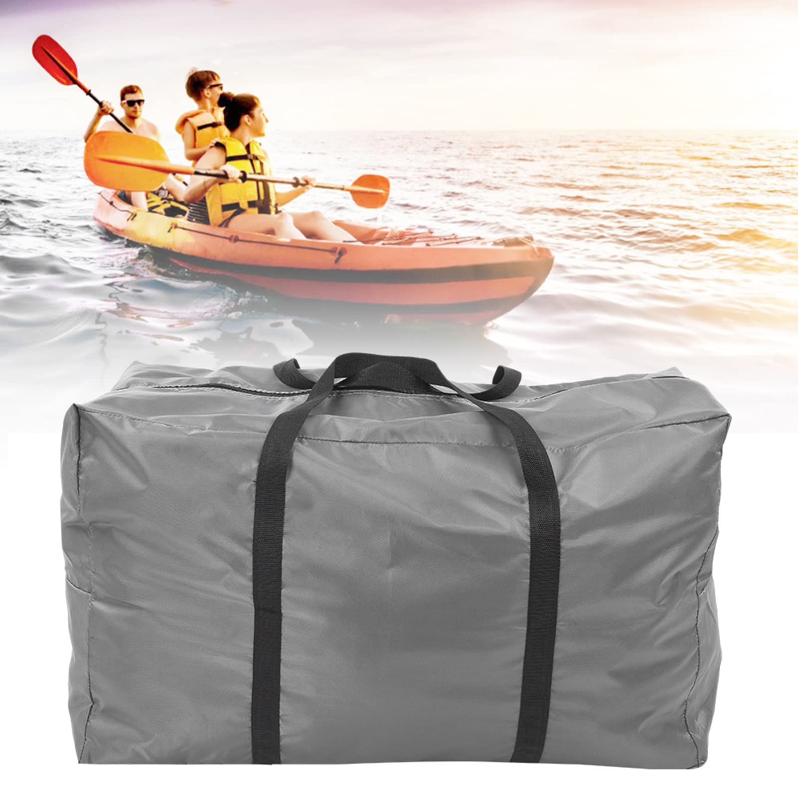 KIMISS Large Foldable Storage, Handbag Accessory for Canoeing Bolsa Transporte Sevylor Carry Bag Canoa Kayak Inflatable Boat Graygray