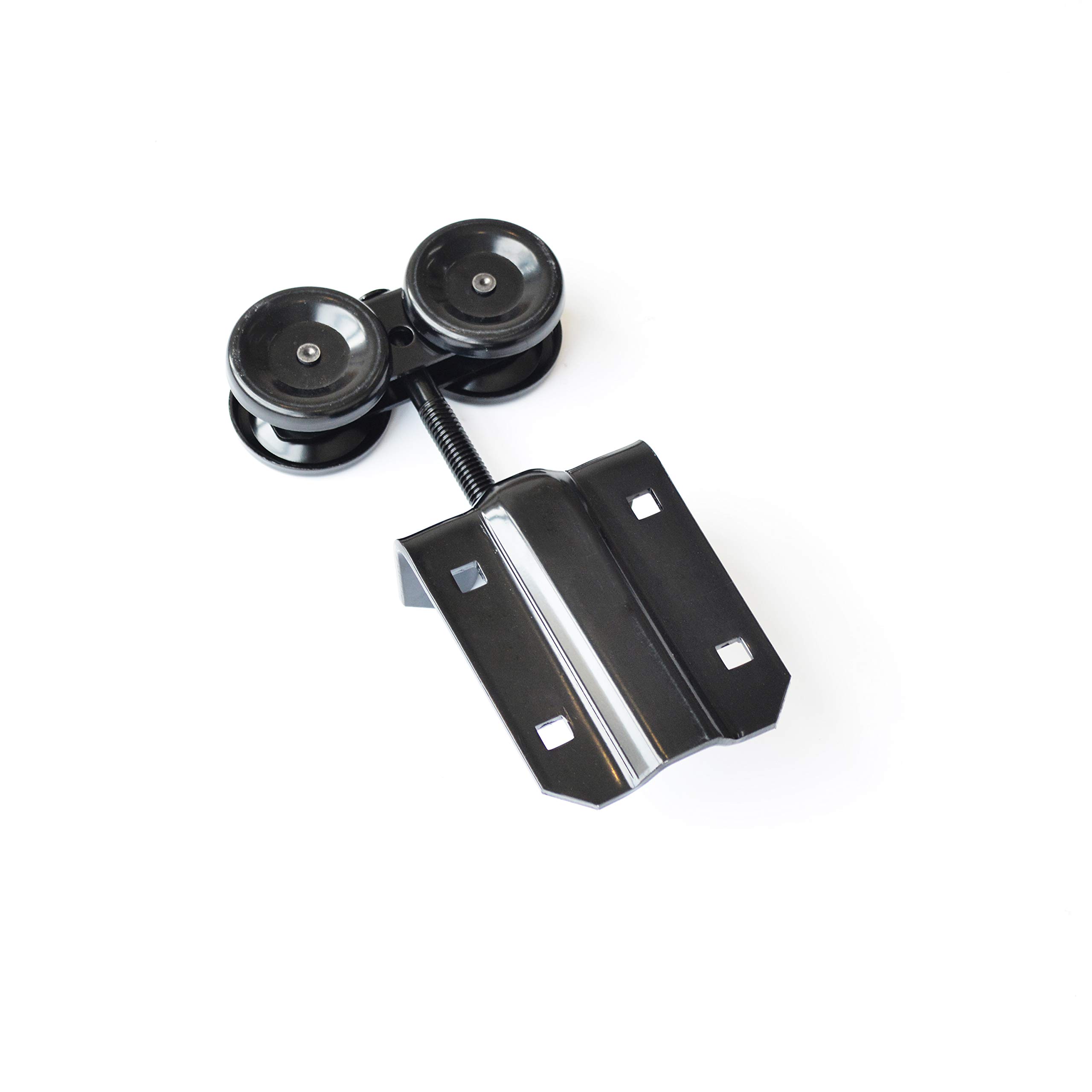 DIYHD M0083 6FT Black Box Rail Heavy Duty Barn Hardware Interior Outside Door Sliding Track, Wall Mount Kit