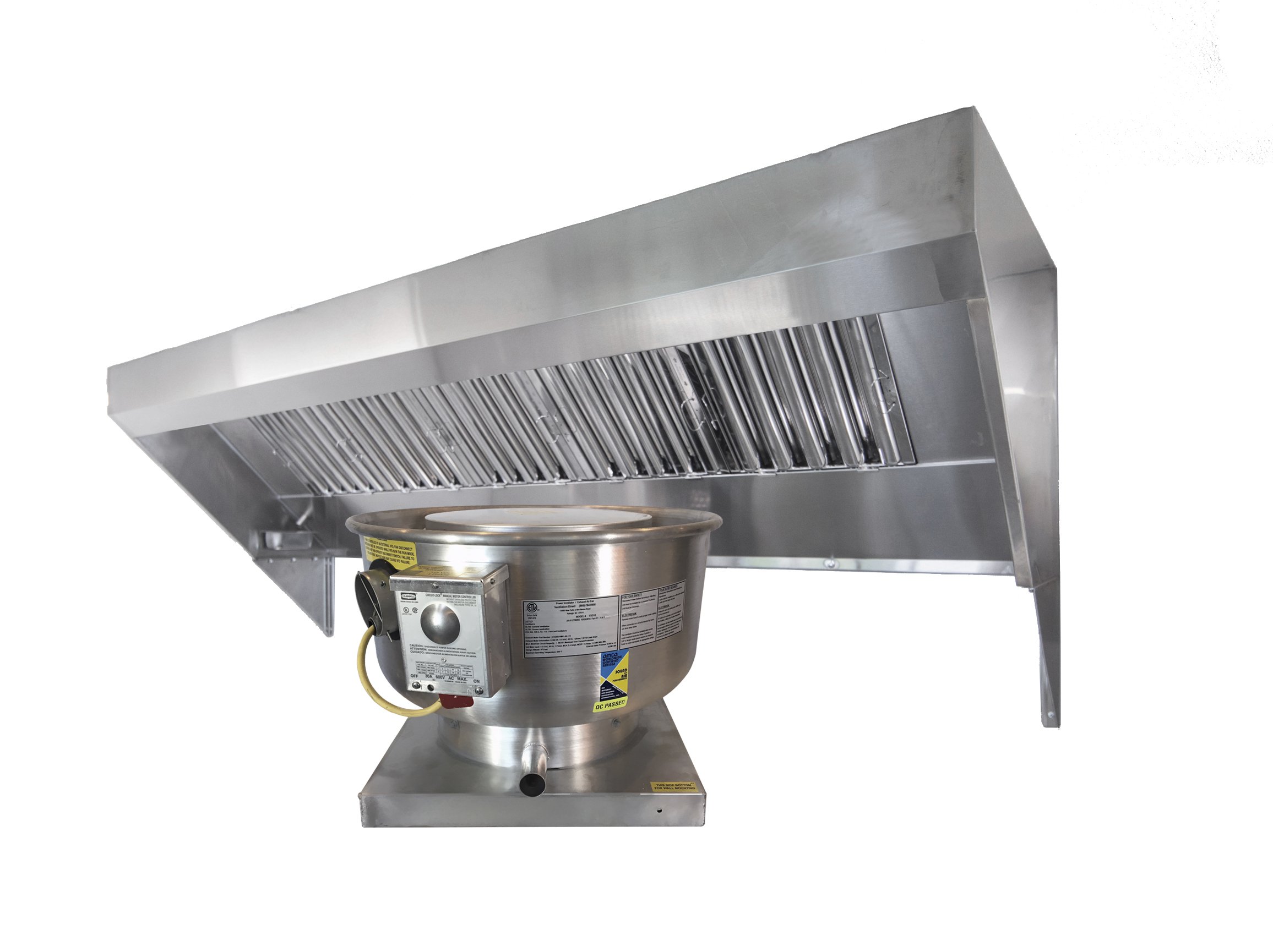 4' Food Truck Concession Trailer Hood System Includes Hood And