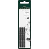 Faber-Castel FC129997 PITT Compressed Charcoal Sticks (3 Pack)
