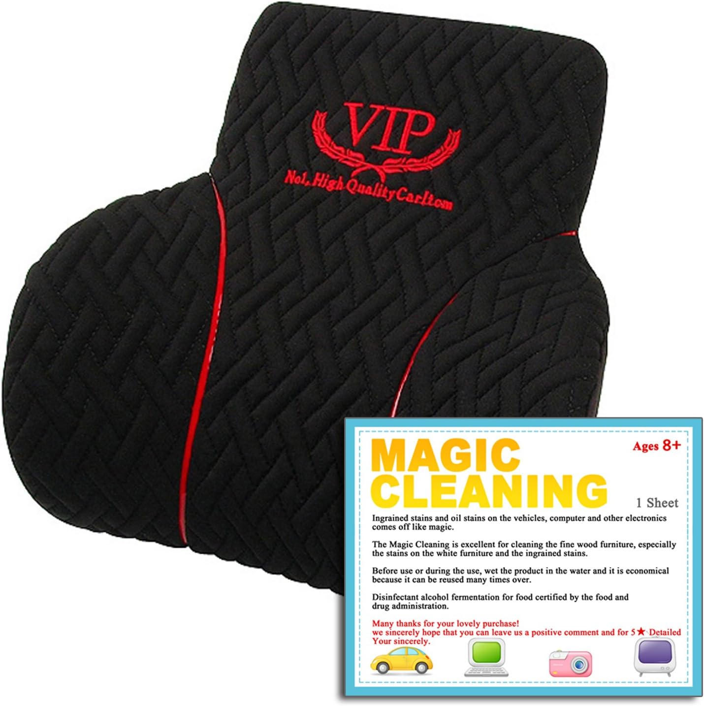 VIP Black Bling Original Memory-Form Cushion Series (Neck Cushion)