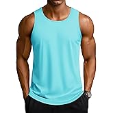 TACVASEN Men's Workout Tank Tops Sleeveless UPF 50+ Summer Sun Shirts Quick Dry for Running Swim Gym Beach