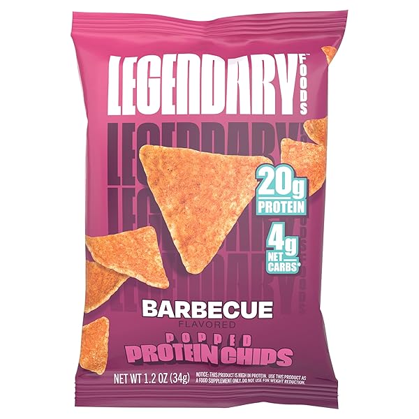 LEGENDARY FOODS – POPPED PROTEIN CHIPS BARBECUE FLAVORED...