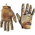 Glove Station The Impulse 2.0 Gloves - Suede Leather Palm for Durability, Protection, Breathable Spandex for Motorcycle Gloves and Work, Multi-Cam, XX-Large