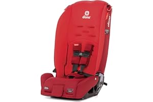 Diono Radian 3R, 3-in-1 Convertible Car Seat, Rear Facing & Forward Facing, 10 Years 1 Car Seat, Slim Fit 3 Across, Red Cherry