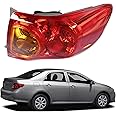 WFLNHB Right Passenger Side Outer Tail Light Assembly Replacement for Toyota Corolla 2009-2010 Passenger Side Tail Light Rear Brake Lamp 8155002460 TO2801175